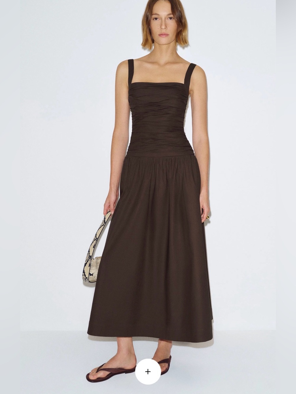 NWT Reformation Nesta Dress in Mole Size 10